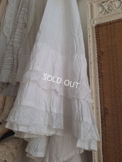 画像2: アンティークウエディングドレスペチコート