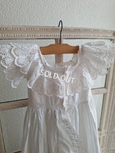 画像13: アンティーク洗礼式用ベビードレス