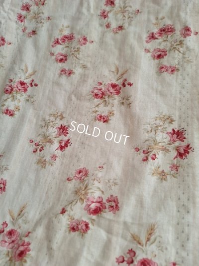 画像3: アンティークローズ柄フレンチカーテン