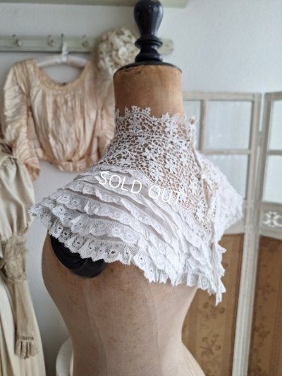 画像12: アンティークレース付け襟