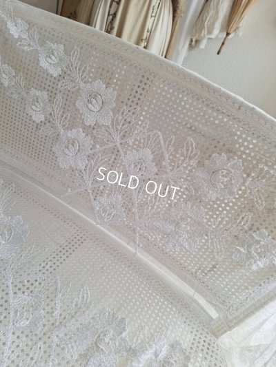 画像9: アンティークレースベッドスプレッド