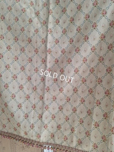 画像4: アンティーク花かご柄フレンチカーテン