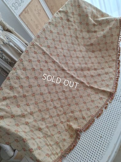 画像17: アンティーク花かご柄フレンチカーテン