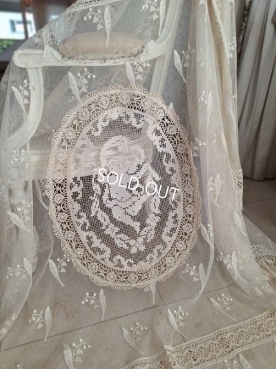 画像29: アンティークエンジェルとすずらんのレースクロス