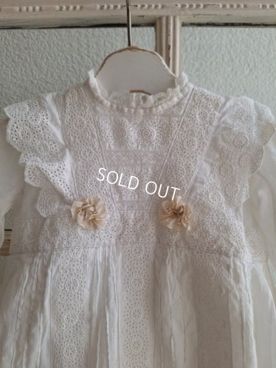 画像2: アンティークレースベビードレス