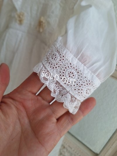 画像7: アンティークレースベビードレス