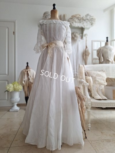 画像28: アンティークチュールペチコート付ロングスカート