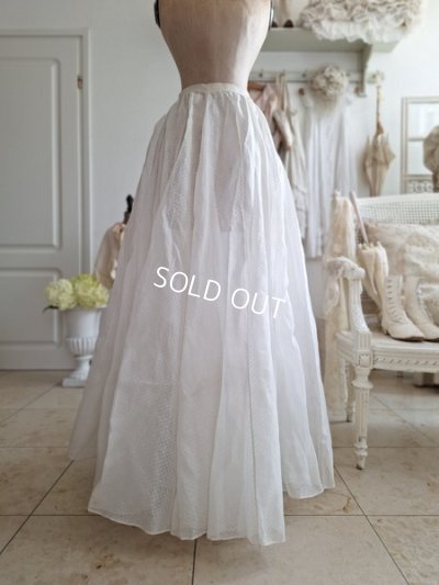 画像7: アンティークチュールペチコート付ロングスカート