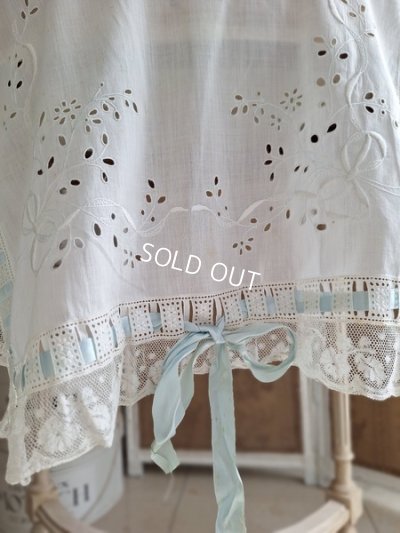 画像2: アンティークリボン装飾レースクロス