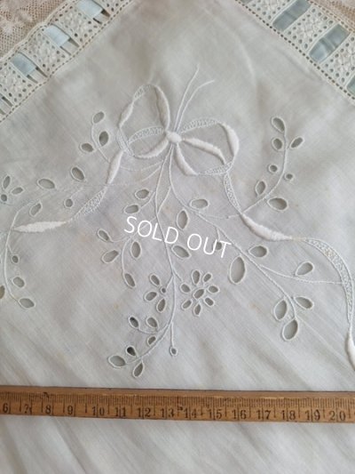 画像7: アンティークリボン装飾レースクロス