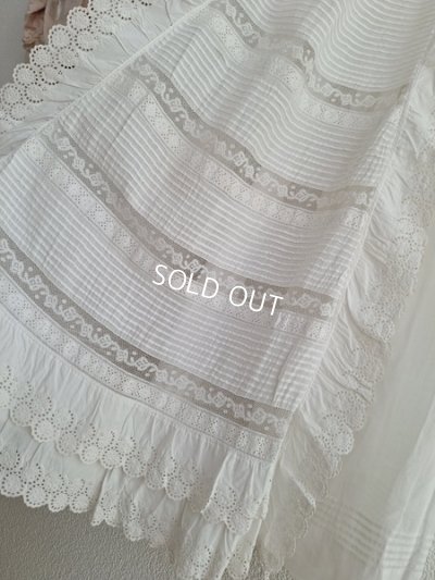 画像10: アンティーク洗礼式レースドレス