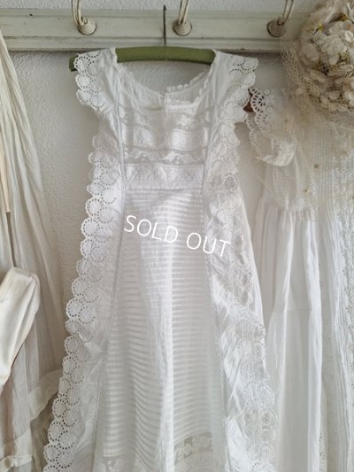 画像3: アンティーク洗礼式レースドレス