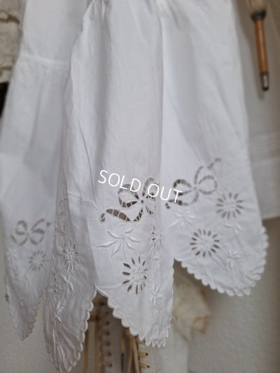 画像9: アンティークレースペチコート