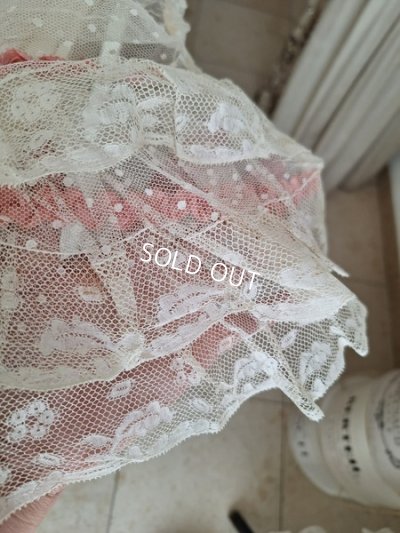 画像17: リボン装飾アンティークレースカーテン