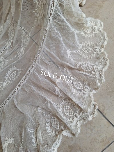 画像3: アンティークレースベッドスプレッド