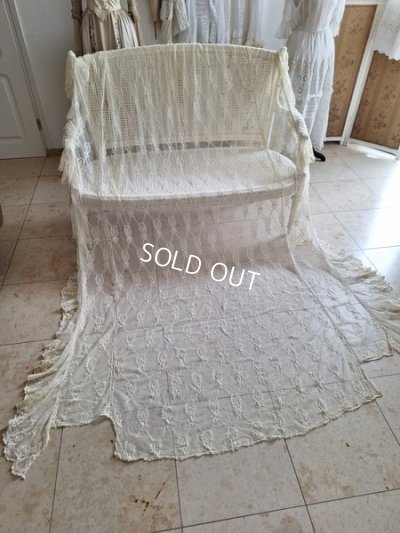 画像4: アンティークレースベッドスプレッド