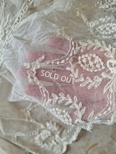 画像13: アンティークレースベッドスプレッド