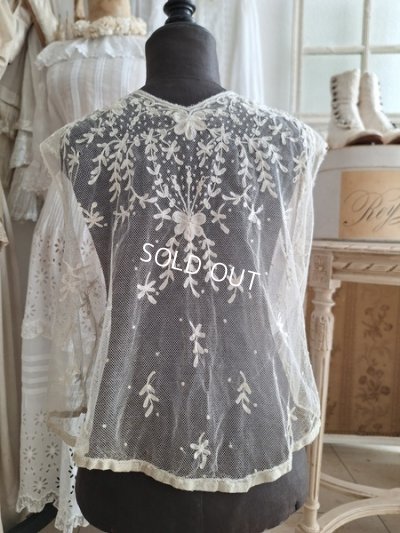 画像9: アンティークレースチャイルドボレロ