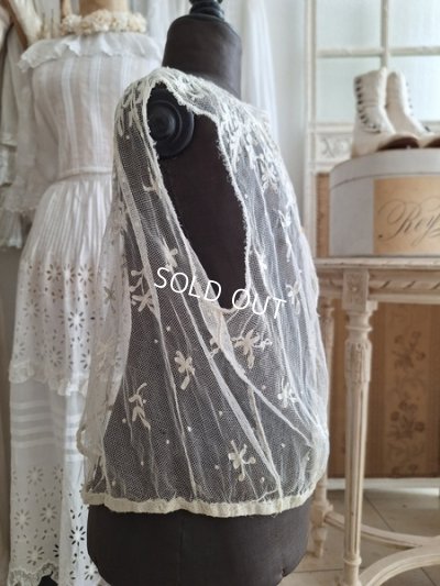 画像8: アンティークレースチャイルドボレロ