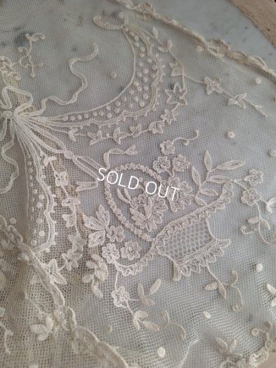 画像19: アンティーク花かご柄スカーフ