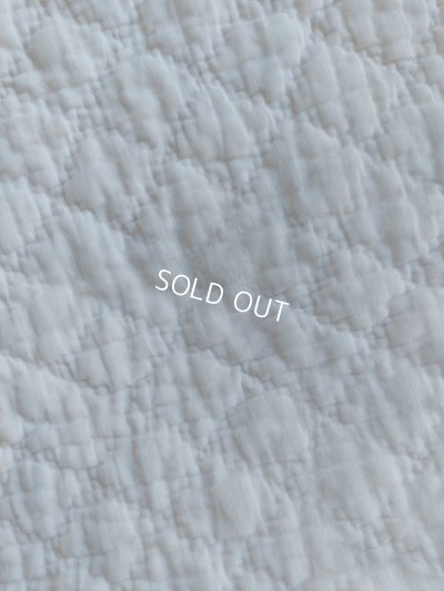 画像11: アンティークフレンチ白いキルト