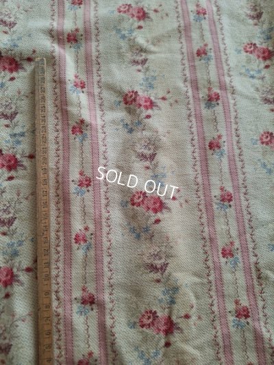 画像8: アンティークフレンチ花柄ファブリック