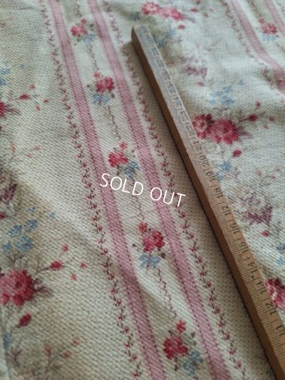 画像9: アンティークフレンチ花柄ファブリック