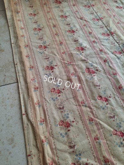 画像15: アンティークフレンチ花柄ファブリック