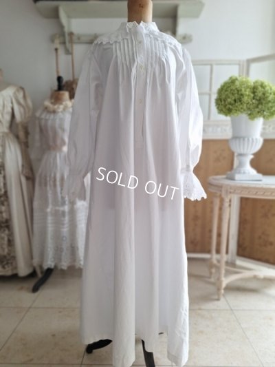画像9: アンティークリネンナイトドレス
