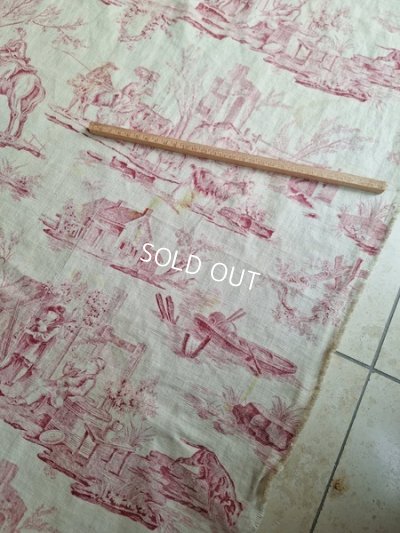 画像19: アンティークリネントワルドジュイ柄生地