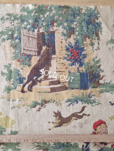 画像8: 赤ずきんちゃん柄生地