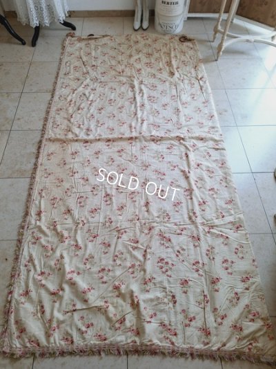 画像3: アンティークローズ柄フレンチカーテン