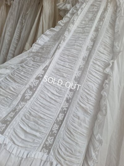 画像9: アンティークレース洗礼式ベビードレス