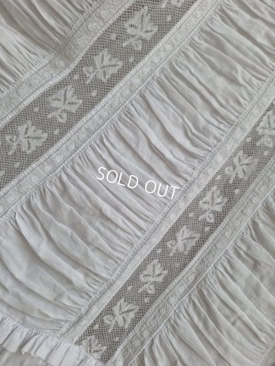 画像6: アンティークレース洗礼式ベビードレス