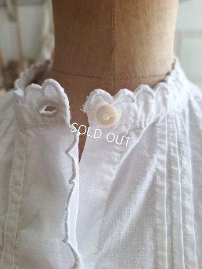 画像8: アンティークコットンリネンブラウス