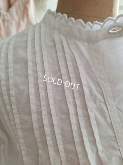 画像11: アンティークコットンリネンブラウス