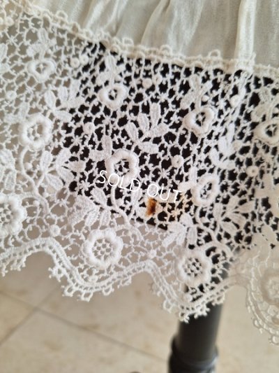 画像17: アンティークレースベビーケープ