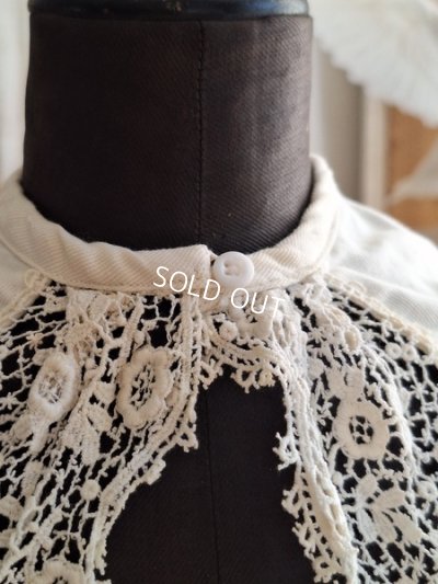 画像13: アンティークレースベビーケープ