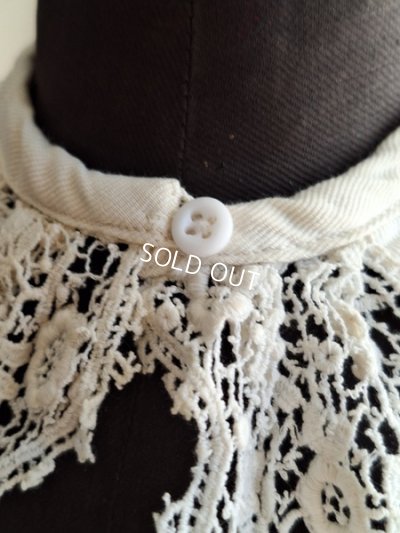 画像14: アンティークレースベビーケープ