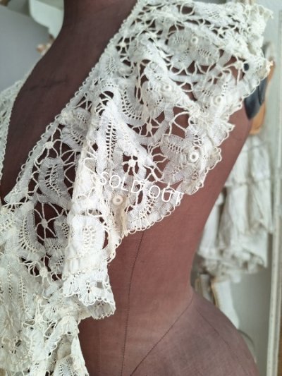 画像6: アンティークバッテンブルグレース付け襟