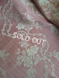 アンティーク花柄生地クッションカバー