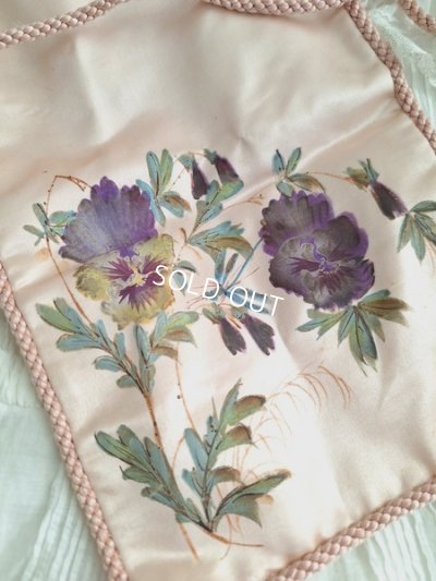 画像3: アンティークパンジー柄シルクポーチ