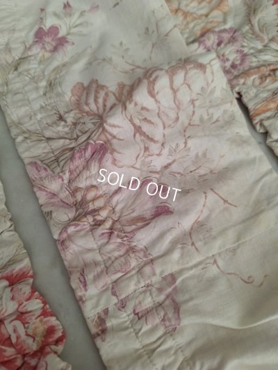 画像5: アンティーク花柄カーテン