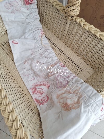 画像7: アンティーク花柄カーテン