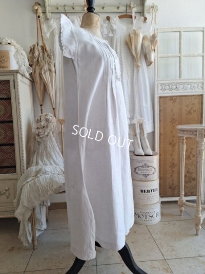 画像11: アンティークリネンナイトドレス