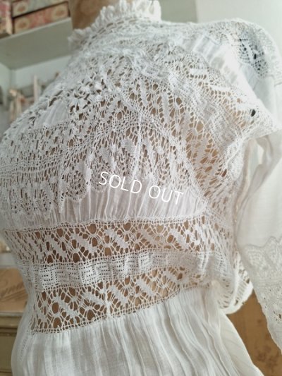 画像11: エドワ―ディアン期レースドレス