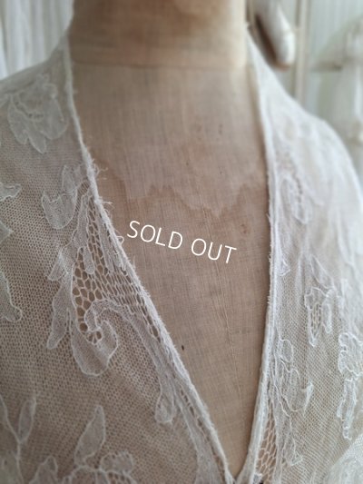 画像21: アンティークレースフリルストール