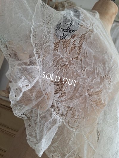 画像4: アンティークレースフリルストール