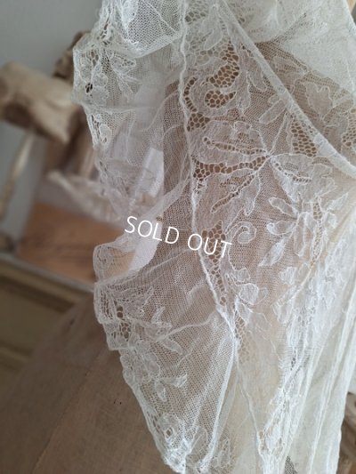 画像7: アンティークレースフリルストール