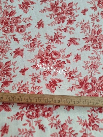 画像2: アンティークローズ柄ファブリック